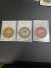 Rare 2012 Topps Olympic Commemorative Medal Card Set   Bronze   Silver   Gold