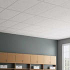 2 Ft  X 4 Ft  Radar Basic White Square Edge Lay-in Ceiling Tile  Case Of 8  64 S