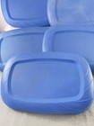 Rubbermaid Servin Saver Blue Easy Tab Lid 553j Size D 9-3 4    X 6-1 2    Lot Of 5