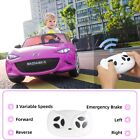 12v Pink Mazda Ride On Toy Electric Power Wheels Car With Remote Control Mp3 Led