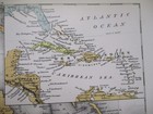 1898 Spanish American War Lithograph Print -  map Of Cuba  Surrounding Area 