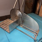 Vintage  Heavy  national Food Chrome Meat Slicer  Hand Powered 
