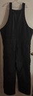 Black Carhartt Insulated Bib Overalls Size 44x34