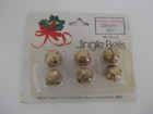 Vtg Lot Of 4 Packs Of 6 Count Gold Metal Jingle Bells For Christmas Crafts