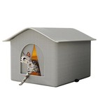 Outdoor Cat Dog House Waterproof Warm Foldable Pet Cave Bed For Small Dogs Cats