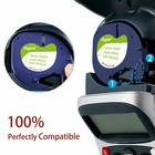 10pk Compatible Dymo Letratag Refills 91330 White Paper Label Tape 12mm Lt-100h