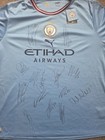 Manchester City Team Signed Official 2022-2023 Commemorative Shirt Club Coa 