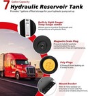 7-gallon Hydraulic Fluid Reservoir Tank 14 Gauge Steel Oil Tank For Tractors