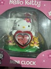 Hello Kitty Vintage 2001 Sanrio Mini Clock Works Very Rare  New In Box