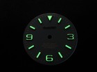 Blue Explorer Watch Dial For 7s26 Nh35 Skx007 Movement 28 5mm Green Lumens
