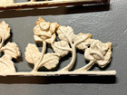 Set Of 2 Vintage Ornamental Cast Iron Architectural Salvage Floral Vine 21 3 4 
