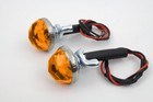 1  Amber Led Reflector Set For Harley Or Custom Application