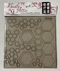 Dusty Attic  Chip Board  Hexagons By Nuneka  Da2735y