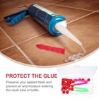  34 Pcs Sealed Cap Needle Set Caulk Caps Reusable Glass Glue Sealing Cover