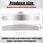 For 24  Universal Mud Flap Weight Semi Truck 24  X 4  Chromed 3 Stud 1 Pair