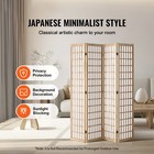 Uimoso 4-panel Japanese Style Room Divider For Privacy And Separation  natural 
