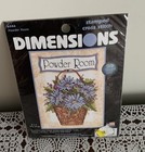 Vtg 2003 Dimensions Stamped Cross Stitch Kit 6846 Powder Room 5 X 7 Brand New