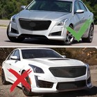 For 2014-19 Cadillac Cts Front Bumper Upper Grille Grill Trim Sedan Gloss Black