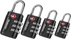 4 Pack Tsa Approved Luggage Locks  Combination Travel Padlock  3-digit Waterproo