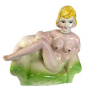 Vintage Nude Decanter Lady In Chair 1950   