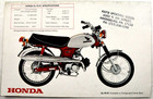 1970 Honda Scrambler 70  cl-70 K1 Dealership Color Sales Brochure Original