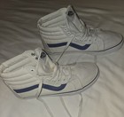 Vans Sk8-hi High Top Sneakers - Navy white - Men 8   Women 9 5 - Nwob