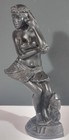 Vintage Hip Original Hawaii Hula Girl Figurine Black Souvenir Tiki Decor