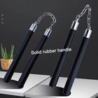 Safe Solid Rubber Nunchucks Nunchakus With Steel Chain And Bearing Ball System O