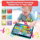 Trilingual Learning Toy Tablet With Music   Sound  Montessori Speech Musical    