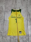 2015 Oregon Ducks Game Used   Worn Womens Ncaa Basketball Jersey - Size 42  1