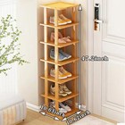 Vertical Shoe Rack For Small Spaces  Narrow Organizer  Stackable Storage