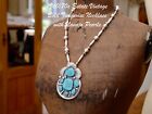 Vintage Native American Squash Blossom Necklace  Naja  Navajo Pearls  Sleeping B