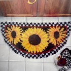 New Old Stock Vintage J p Coats Sunflowers Latch Hook Kit Retro Craft Kits