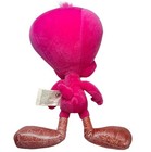 Six Flags Looney Tunes Plush Tweety Bird Small 7  Pink Shinny Stuffed Animal Toy