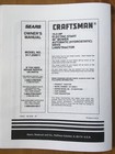 Owner   s Manual Sears Craftsman 15 5 Hp Lawn Tractor 46    Mower - Model 917 256611