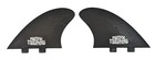 Pacific Vibrations Surfboard Keel 4 9  Twin Fins Fits Fcs Black Fiberglass 