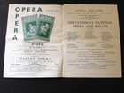The Yugoslav National Opera   Ballet Zagreb 1950s Stoll Theatre London Programme