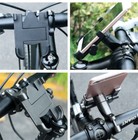 Motorcycle Handlebar Phone Mounting 360   Cell Phone Holder Stand For 3 5 -6 5 