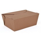 160pk Kraft Paper Retro  4 7 75x5 5x3 5 No Leak Food Container Brown To-go Box