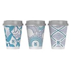 Paper Coffee Cups With Lids  12 Oz  14 Ct  Disposable Insulated Paper Cups Fo   