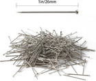 500pcs Flat Head Sewing Pins  1 Inch Straight Pins For Fabric  Heavy Duty Stainl