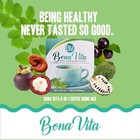 Bona Vita 8-in-1 Coffee Instant Coffee Drink Stevia Organic Sweetened 10 Bag Us