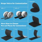 16 Sets Hook And Loop Tape Sticky Back 1 In x 4 In  Double-sided Command Adhesiv
