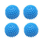 4x Blue Pvc Reusable Dryer Balls Laundry Washing Drying Fabric Softener Ball New