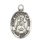 Sterling Silver Saint Frances Of Rome Medal 18  Lobster Claw Chain Necklace