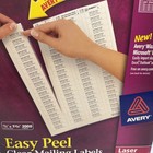 Avery   Clear Easy Peel Return Address Labels  Laser  1 2 X 1 3 4  2000 box