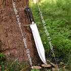 17    Handmade Bowie High Polish 12 Chrome Blade  Camping Knife Stag Horn Handle