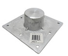Todd Marine 6005   1s Square Flush Floor Plate 6    X 6    Anodized Aluminum