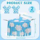 2 Pcs Guinea Pig Hideout White Clouds Fleece Hideaway Toys Cage Accessories Smal