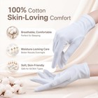 Cotton Moisturizing Gloves 16pcs Overnight Dry Hand Mask Reusable Soft Breathabl